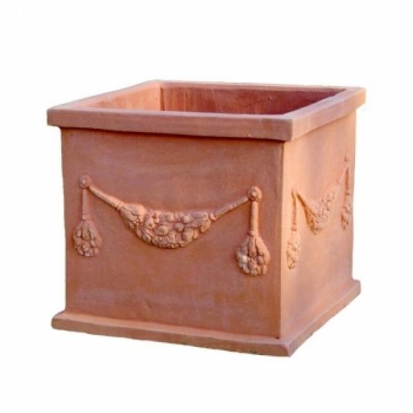 großer Pflanzkübel Terracotta